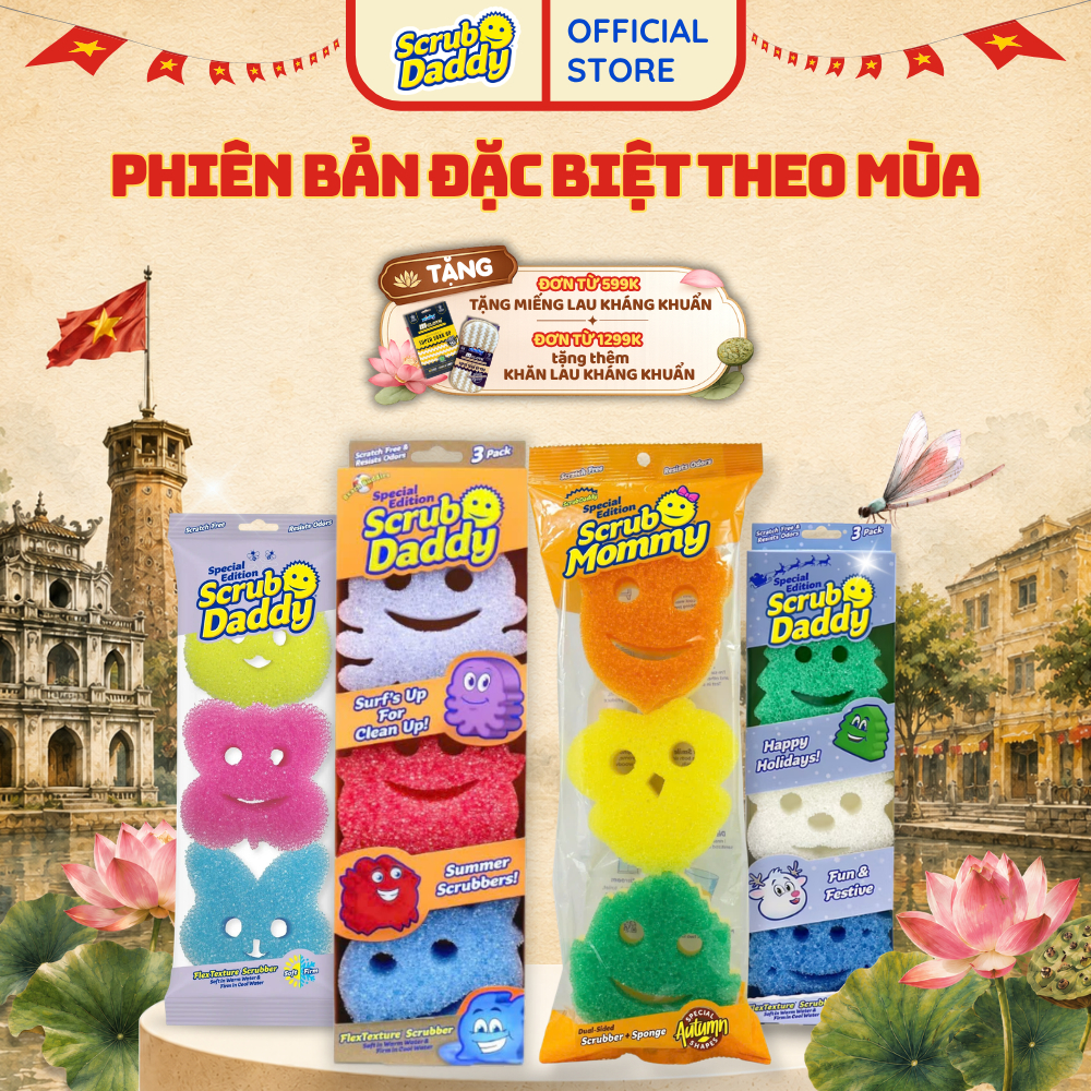 [Four Seasons Edition] Scrub Daddy - Scrub Mommy รุ่นพิเศษ