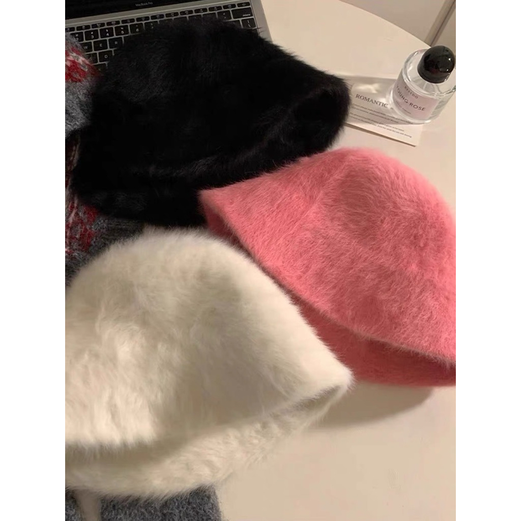 FUR HAT / SMOOTH BUCKET HAT