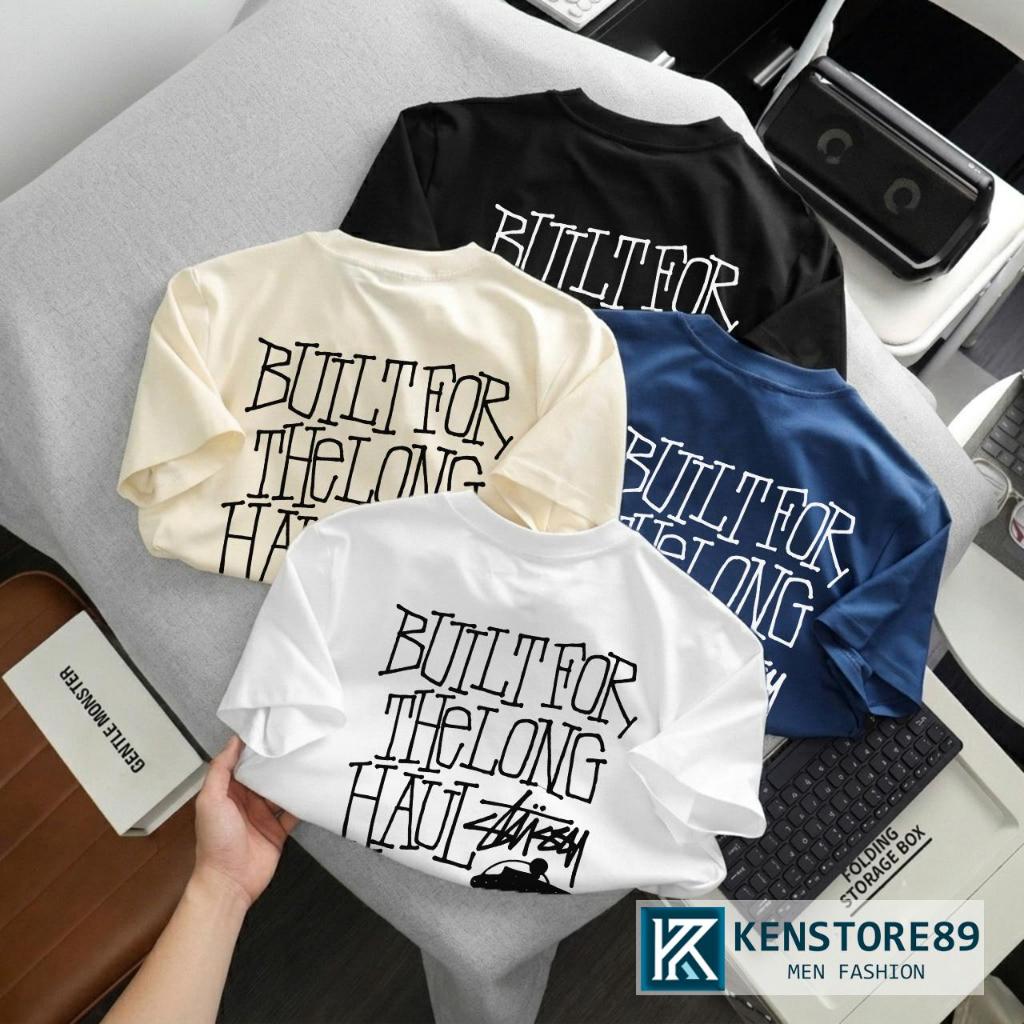 STUSS HAUL ผู้ชายและผู้หญิงรอบคอผ้าฝ้ายแขนสั้น Unisex บุคลิกภาพ Bigsize KENSTORE89 ATK205