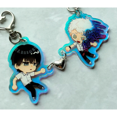 Hikaru และ Yoshiki Summer Died แรงบันดาลใจ Holographic พวงกุญแจ Charms, TSHD Charms, Hikaru Died Mag