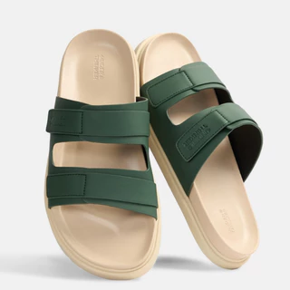ELLIO Men's Microfiber Leather Slide Sandals with Flat Non-Slip Sole for School and Casual Outings | UNDERTHINKER