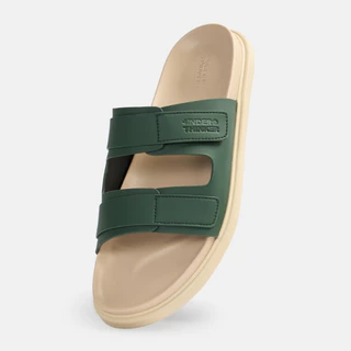 ELLIO Men's Microfiber Leather Slide Sandals with Flat Non-Slip Sole for School and Casual Outings | UNDERTHINKER
