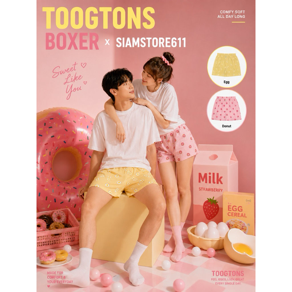 Boxer Togtons Eggs & Donuts