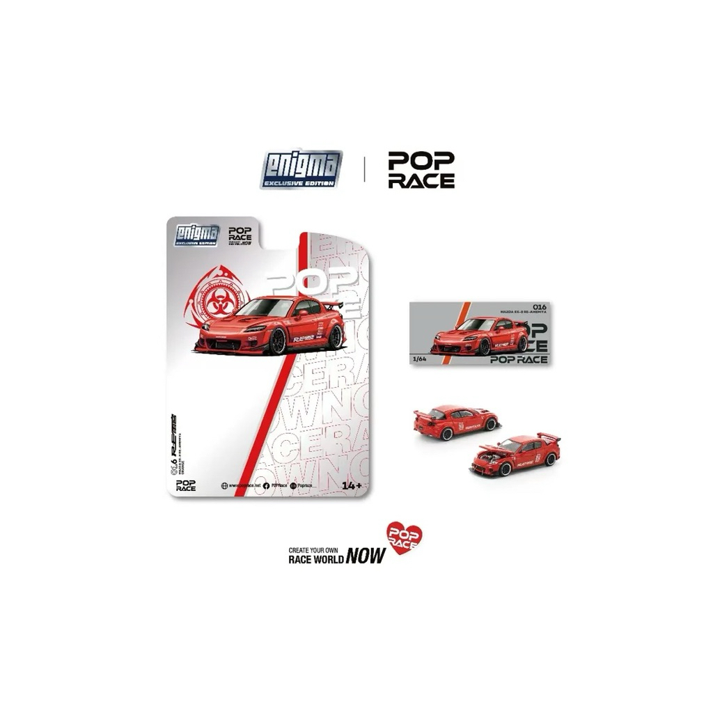 Mohinhxeps-1/64_ POPRACE 016 MAZDA RX-8 RE-AMEMIYA RED