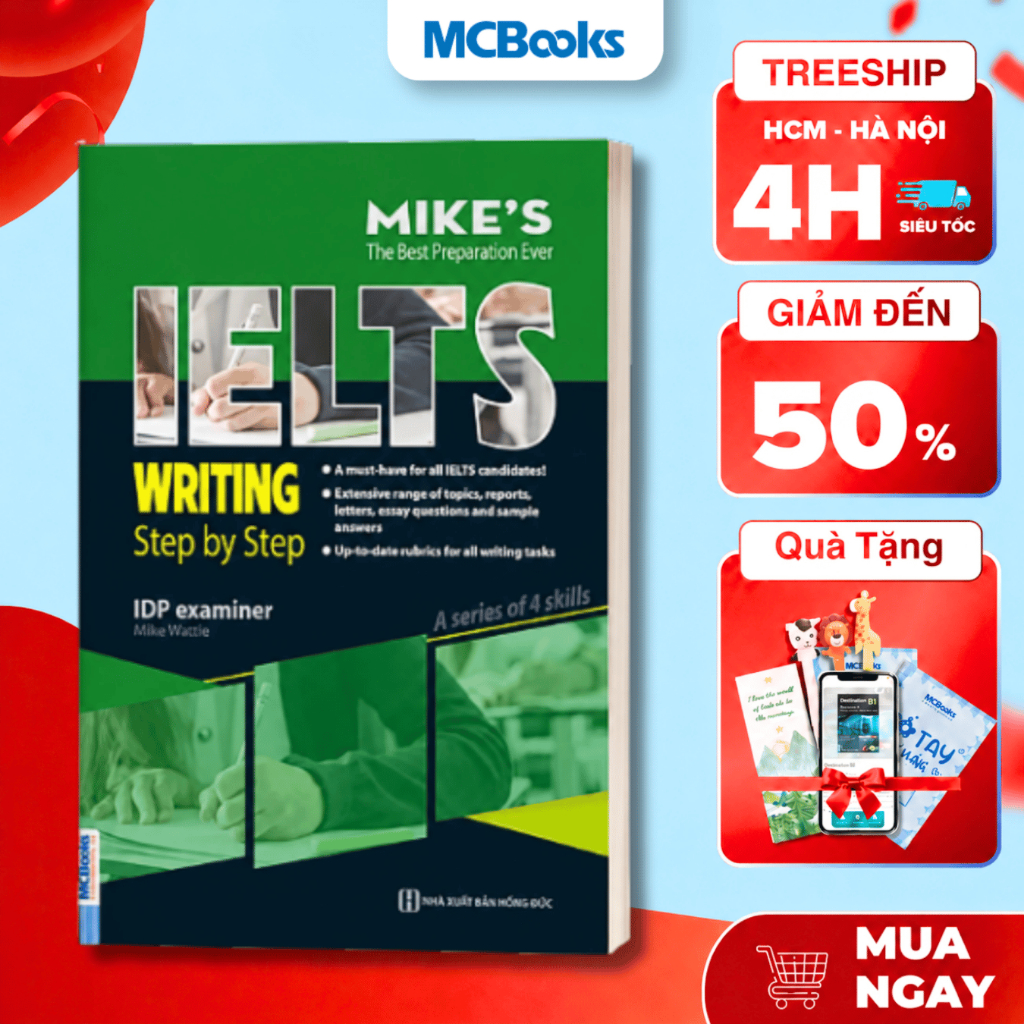 หนังสือ - Ielts Writing Step โดย Step - สําหรับการเตรียมการทดสอบ Ielts - MCBooks Online