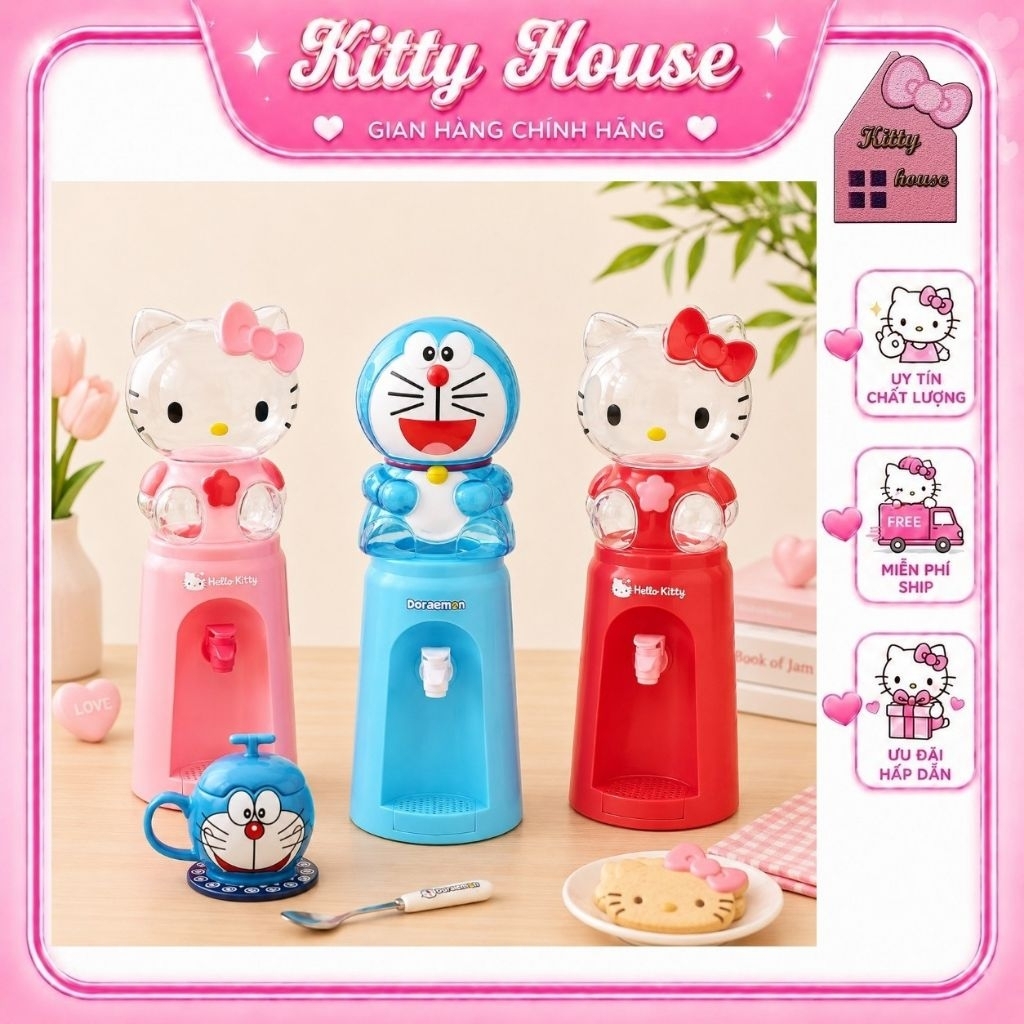 2L KITTY DORAEMON KITTY HOUSE WATER BOTTLE