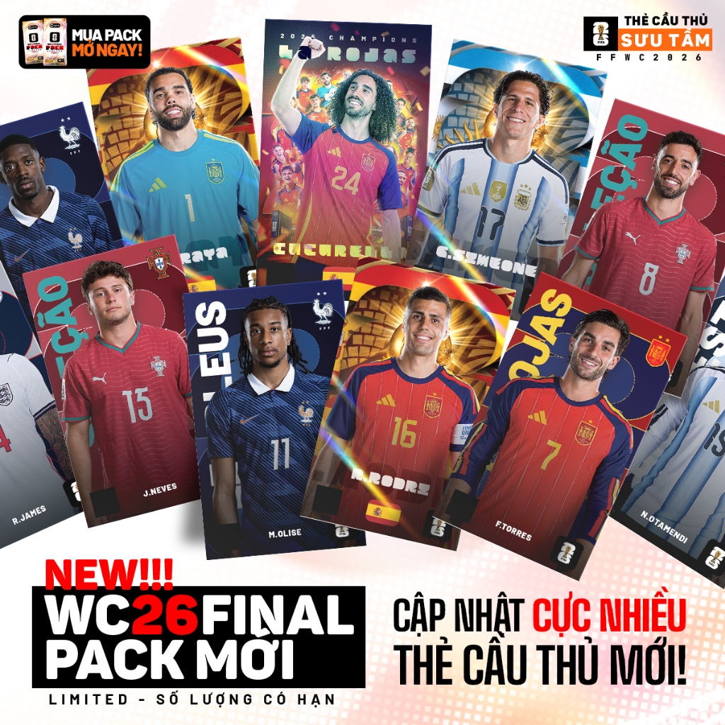 WC2026 | WC2026 Player Collectible Card Pack +DIGITALCARD | ร้านจีซีดี