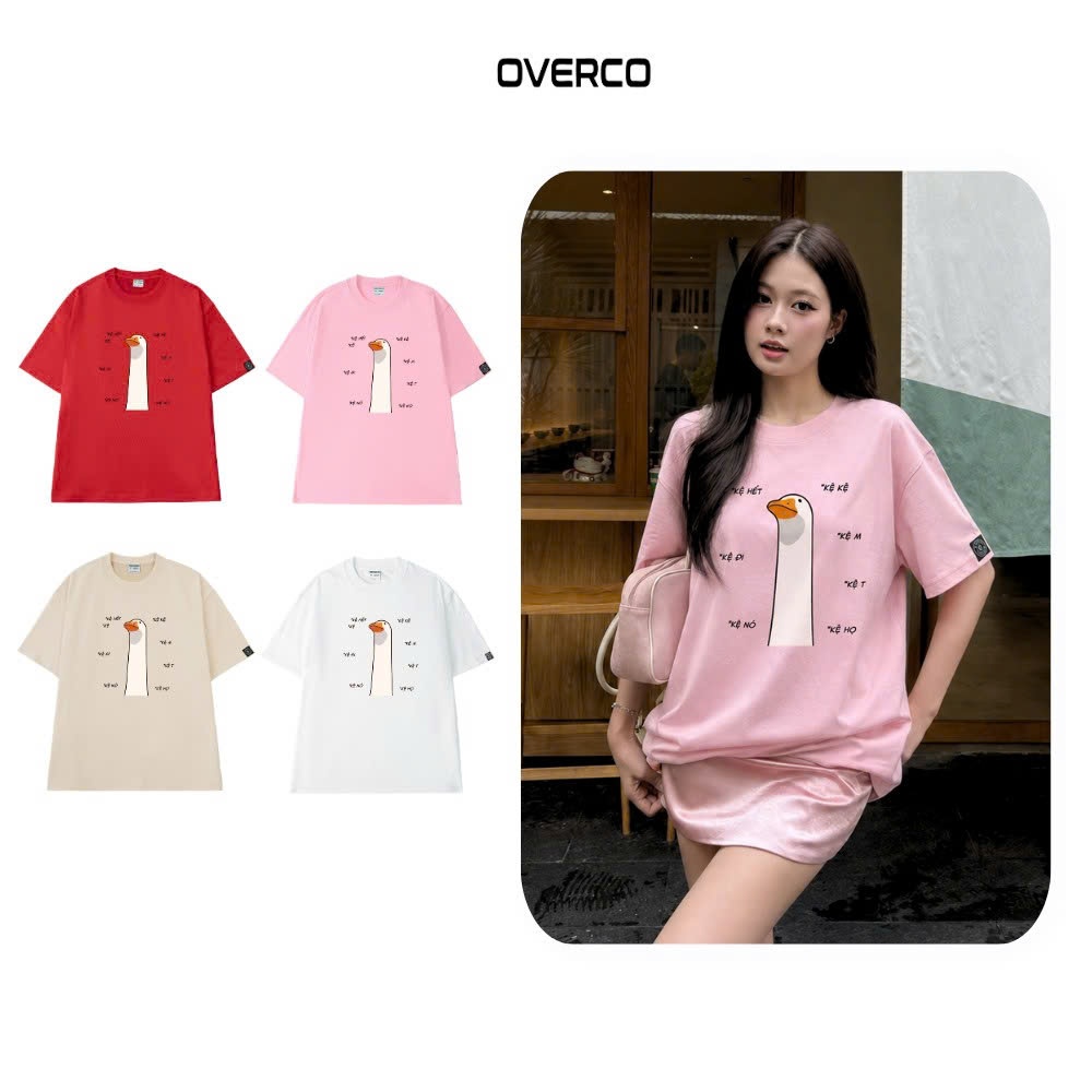 Overco Local Brand Unisex Cotton 100% 250GSM Overco Local Brand 2-Way Stretch T-Shirt - O1A270