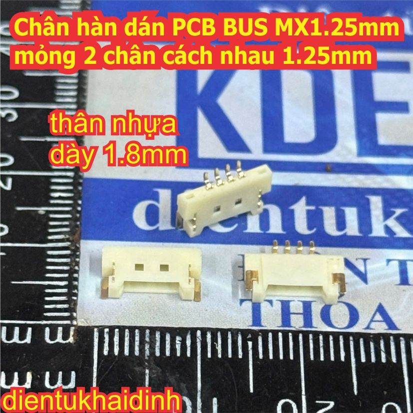 10pcs PCB บัดกรี pins BUS MX1.25mm JST 1.25 บาง 2 ขาแยก 1.25 มม.2P 3P 4P 5P 6P 8P kde6481