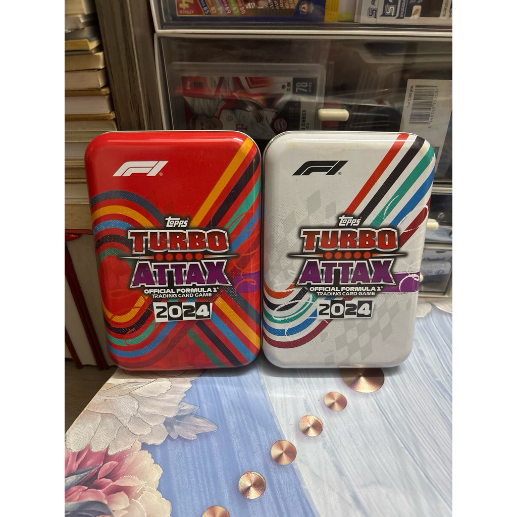 [ไม่มีกล่อง] BOX OF 66 F1 TOPPS TURBO ATTAX 2024 MEGA TIN HAND CARDS