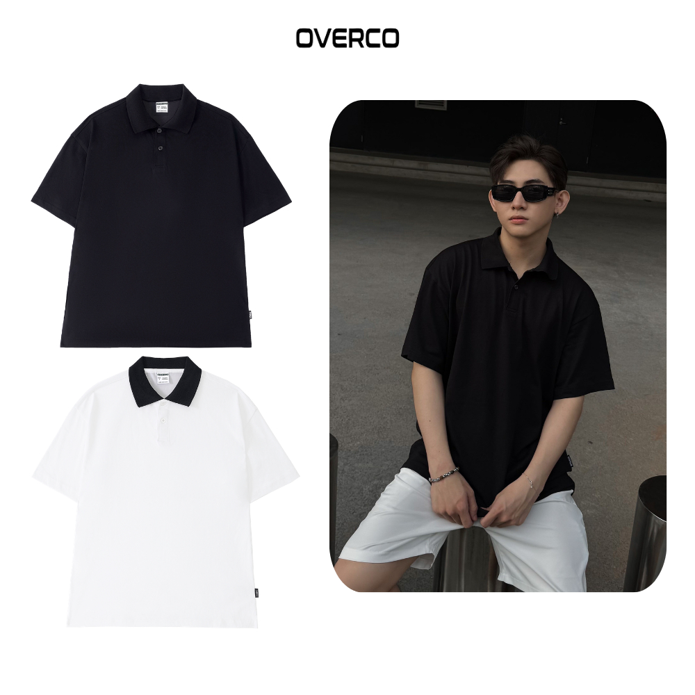 Overco Basic Polo Shirt ผ้าคอตตอนคุณภาพสูง นุ่ม ลื่น Cool O2A1