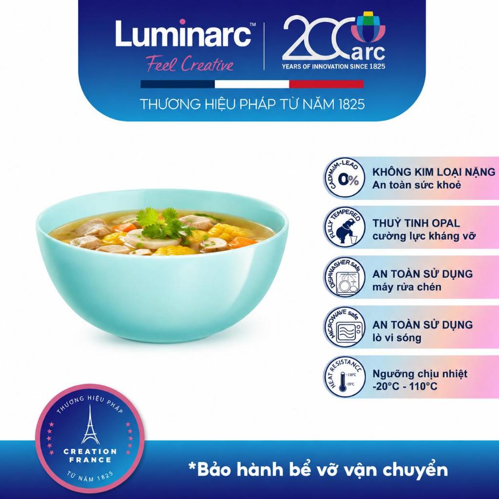 ชุดชามแก้ว Luminarc Diwali Light Turquoise 14.5 ซม. - LUDIP2016 4 ชิ้น
