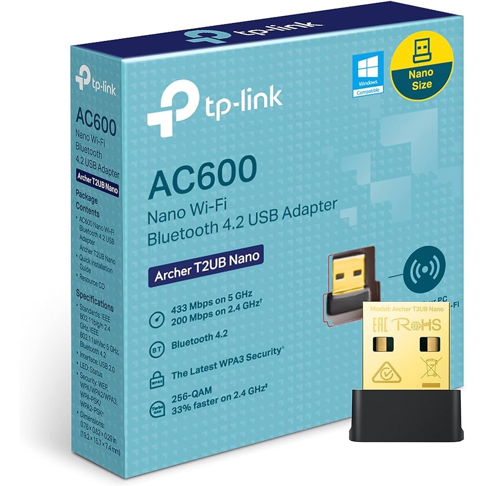 USB WIFI + BLUETOOTH TP-LINK Archer T2UB นาโน
