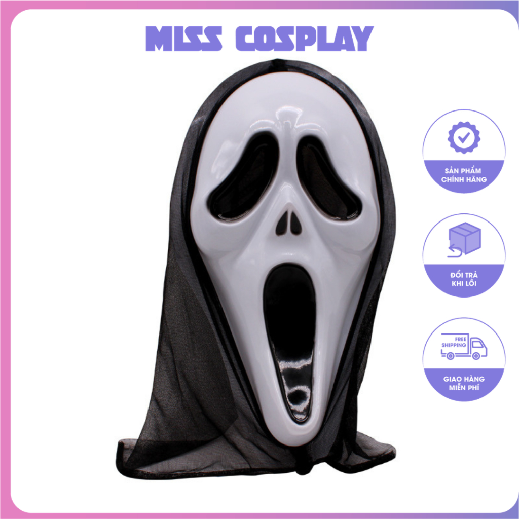 HORROR COSTUME MASK WITH HEADSCARF – อุปกรณ์เสริม HALLOWEEN