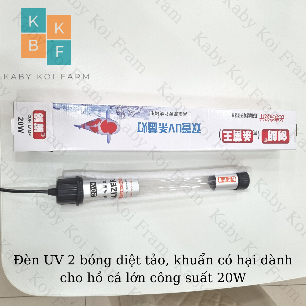 King UV Lamp ฆ่าสาหร่าย ฆ่าเชื้อ Aquariums & Koi Fish (20W - 30W - 40W - 60W - 100W) - ของแท้ Water 
