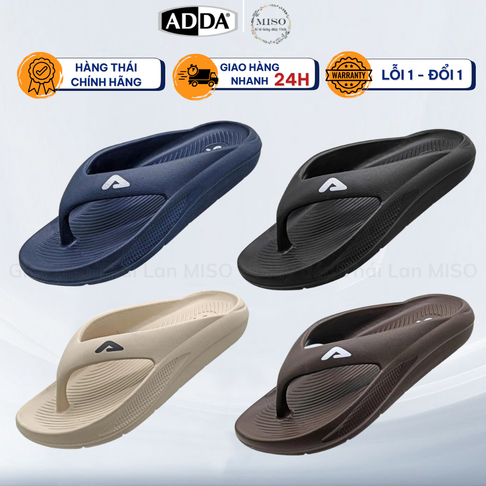 ADDA 5CG01 Thailand Molded Flip-flops รองเท้าแตะกันน้ํายางแข็งแท้