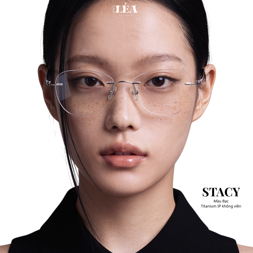 TITANIUM IP / แว่นสายตา (โคลสอัพ UNDER 2 DEGRES CAPACITY 1.60) LÉA GLASSES - STACY SUPER LIGHT Cat 1
