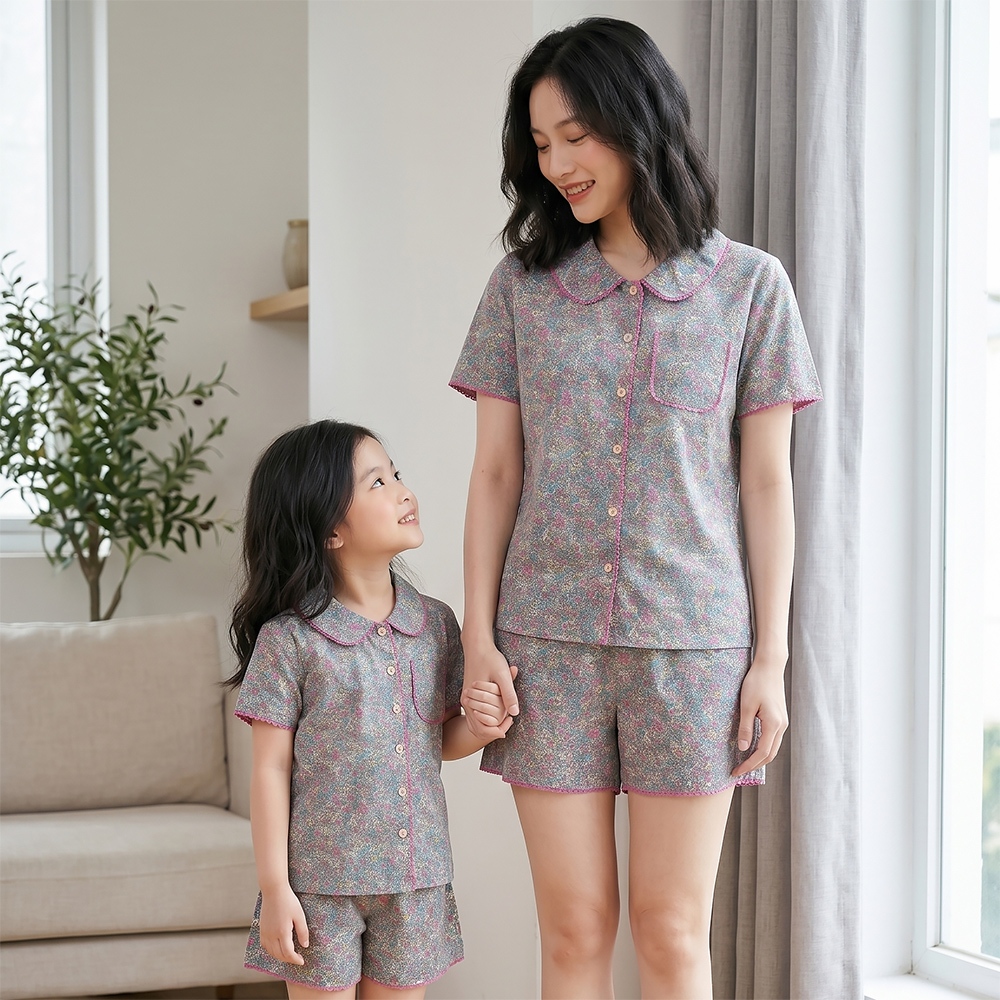 BSK03W5K24-KATE SHORT SET ออกแบบด้วยคอใบไม้ของ LOTUS ที่มีปัญหา RODE POINTS CREATES ให้ความรู้สึกสบา