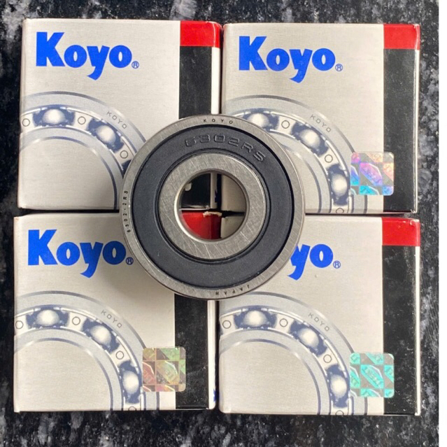 KOYO 6302 2RS Bearing (15x42x13) แคปยาง 2 Contact (ราคา 1 แบริ่ง)