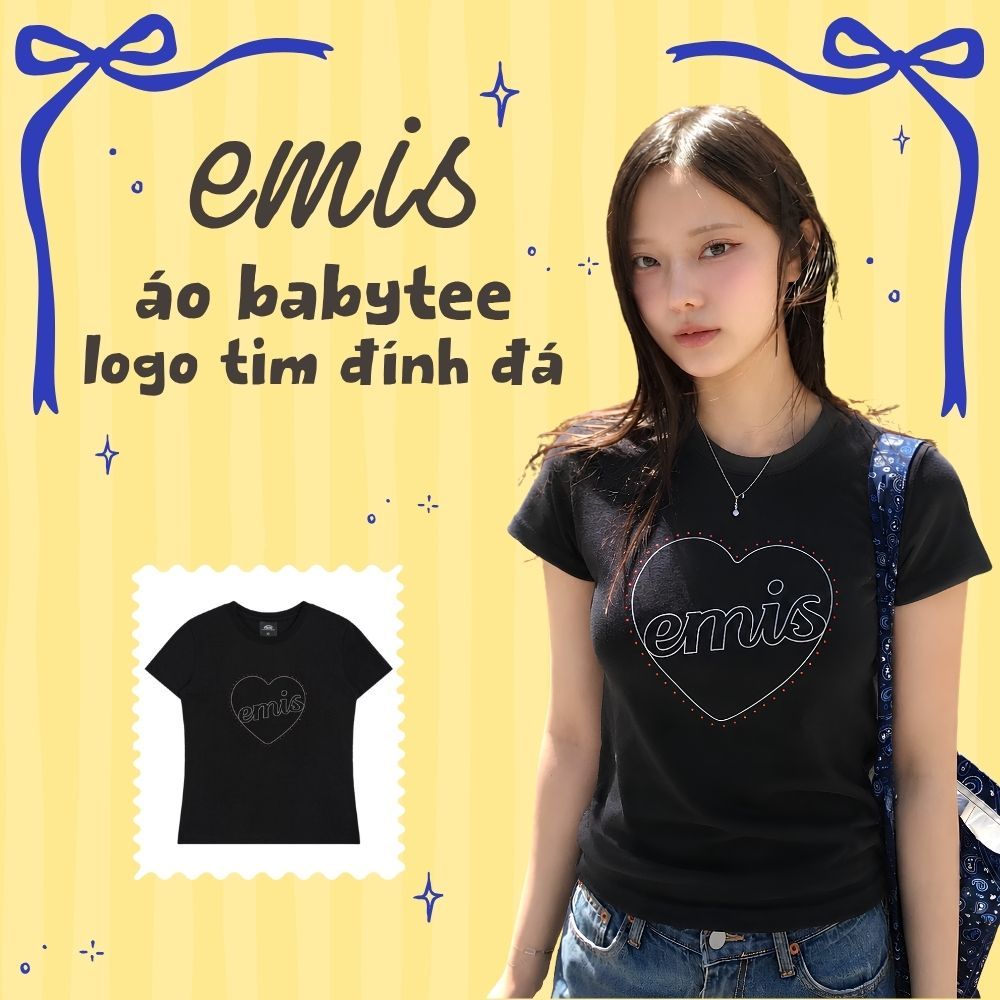 [GENUINE] - เสื้อยืด S07 EMIS โลโก้หัวใจหินแท้