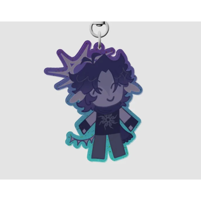 TWO TIME GLITTER KEYCHAIN suong decoshop