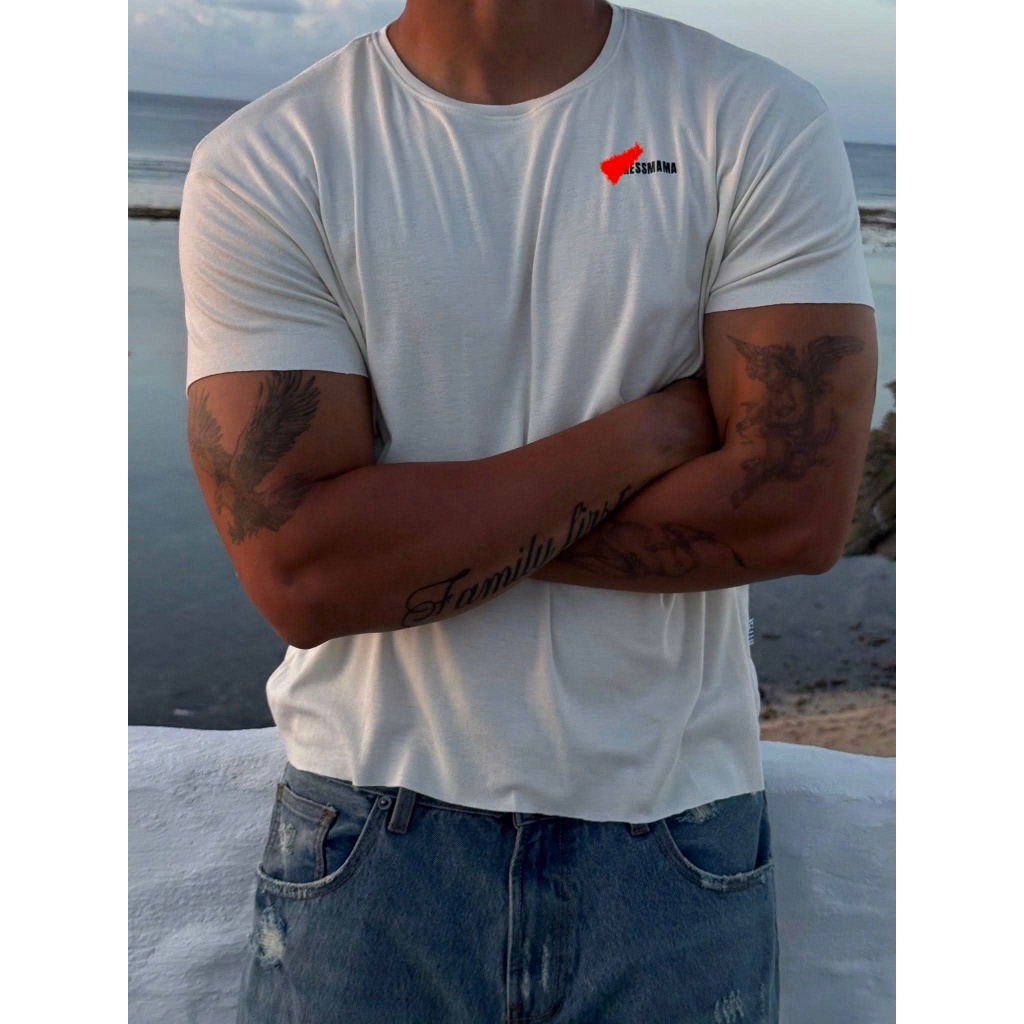 HOTEL T-SHIRT SS26 REGULAR FIT WHITE - เสื้อยืดแขนสั้นสําหรับผู้ชายและผู้หญิง