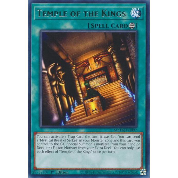 การ์ด Yugioh MZTM-EN097 - วัดแห่งกษัตริย์ - สะกด - หายาก