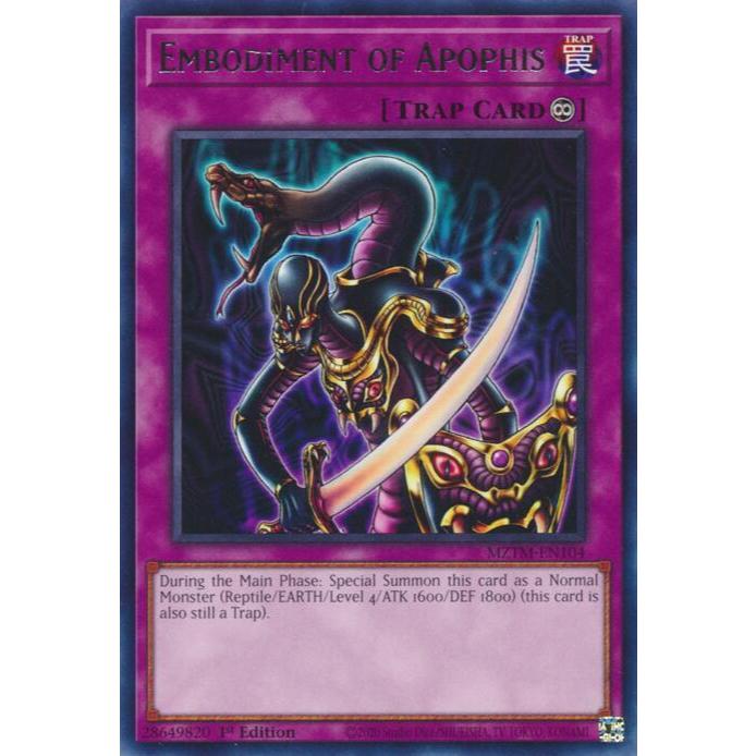 การ์ด Yugioh MZTM-EN104 - Embodiment of Apachs - Trap - หายาก