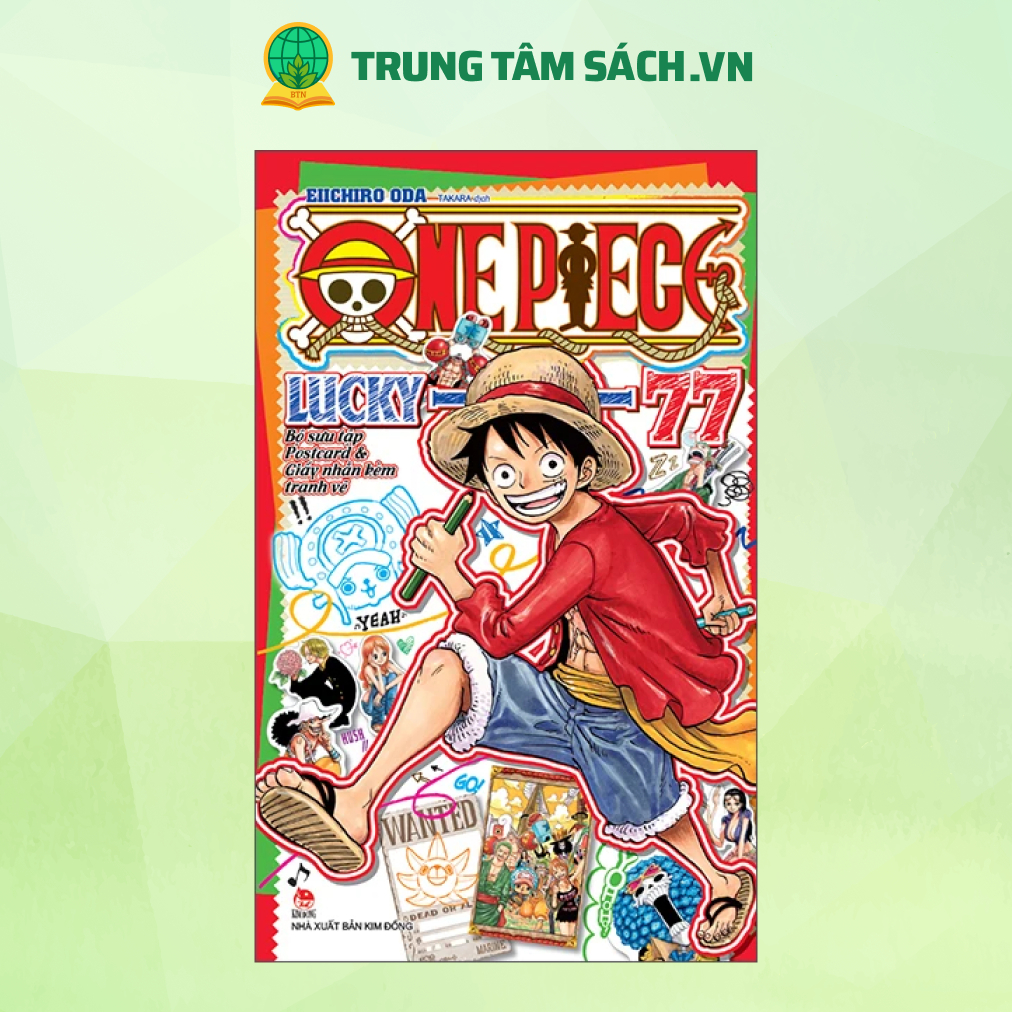 หนังสือ - One Piece Lucky 77 - คอลเลกชันโปสการ์ดและข้อความพร้อมการวาดภาพ