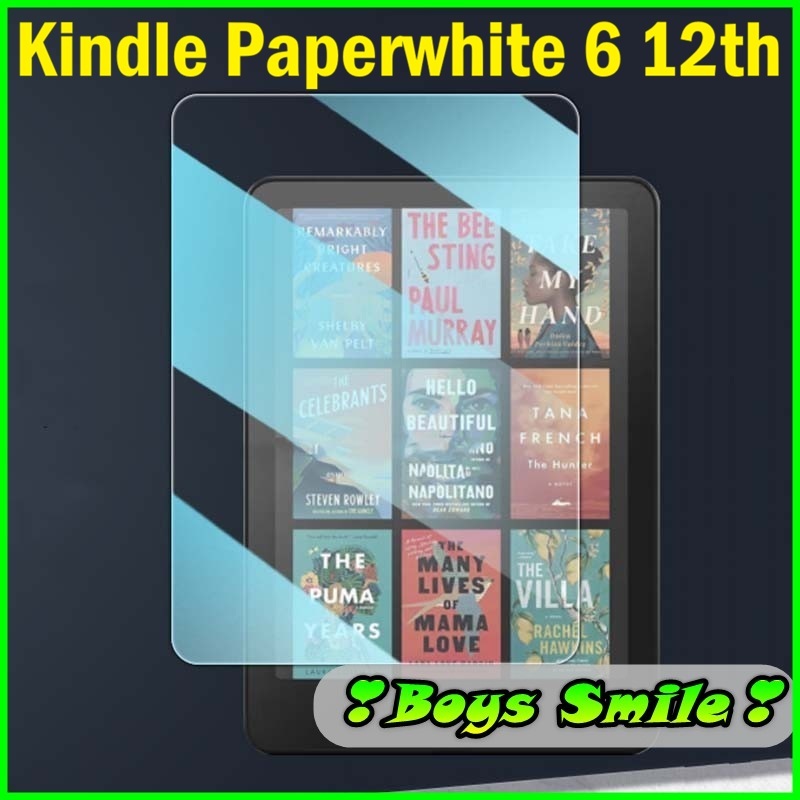 ฟิล์มกันรอยหน้าจอโปร่งใสแกร่งสําหรับ 2024 Paperwhite 6 รุ่น 12 Kindle Colorsoft Signature Edition