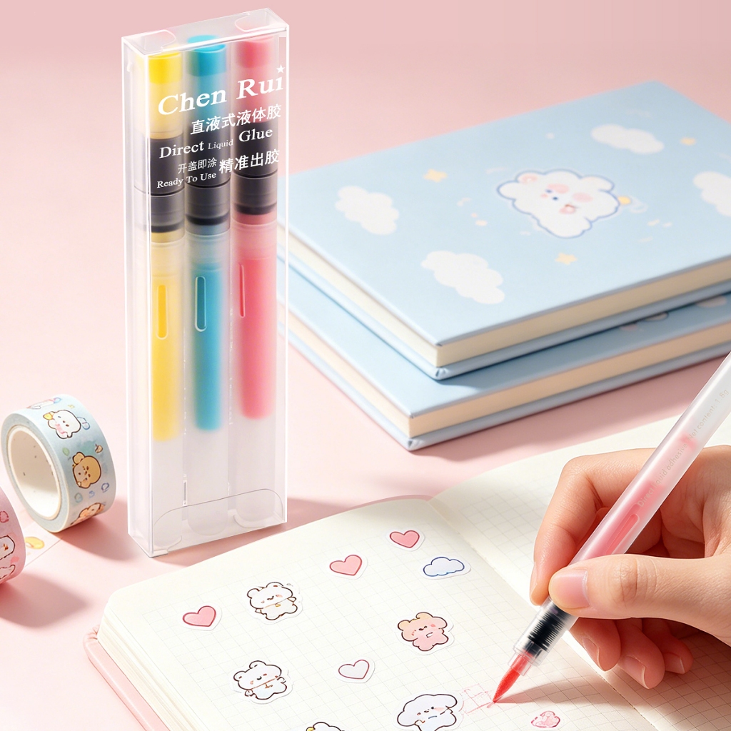 Miracle Works ChenRui Direct Glue Pen - กาวสําหรับกระดาษ งานฝีมือ โน๊ตบุ๊ค หนังสือ นักเรียน แห้งเร็ว