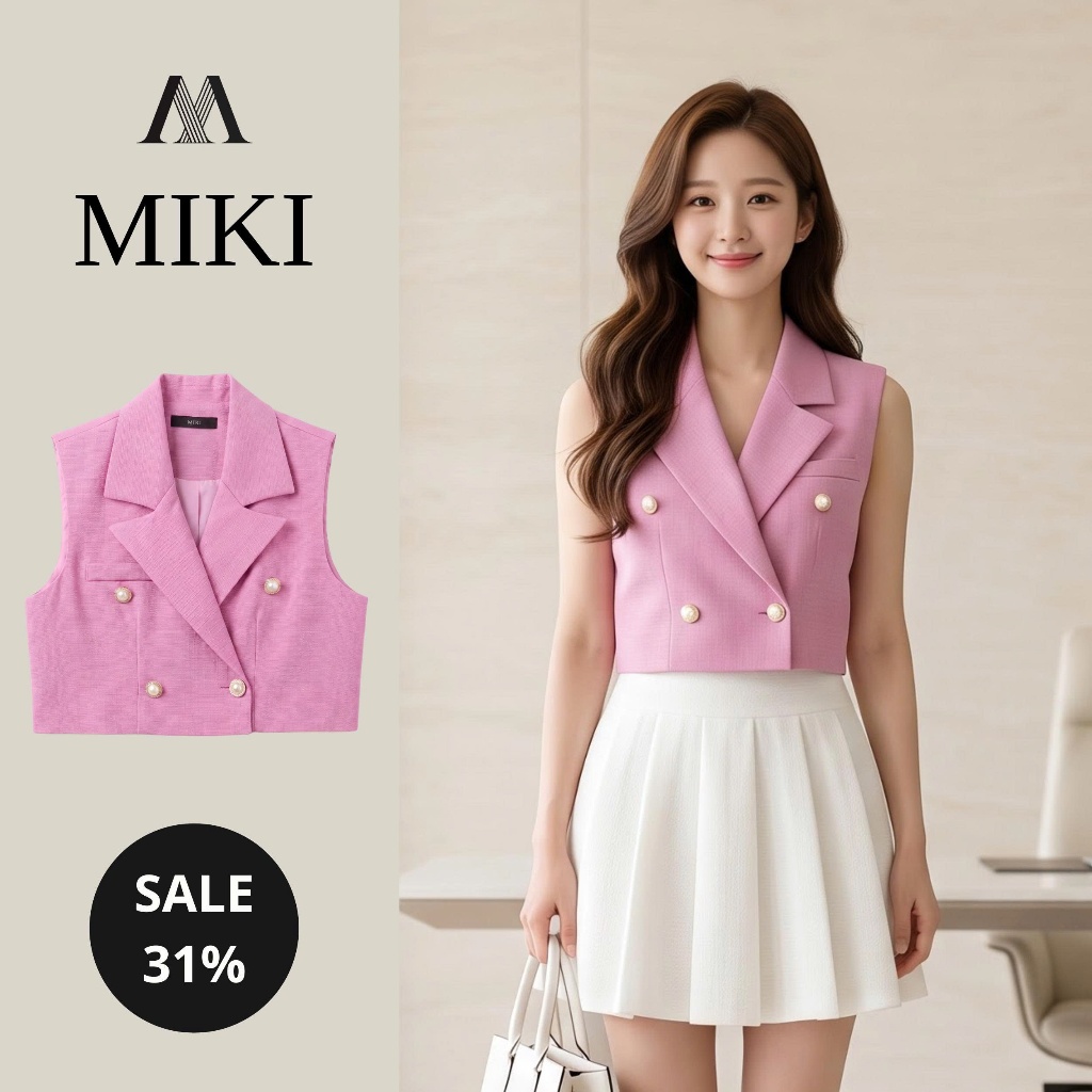 เสื้อแจ็คเก็ต VEST LUXURY LOTUS PINK UNDERGROUND