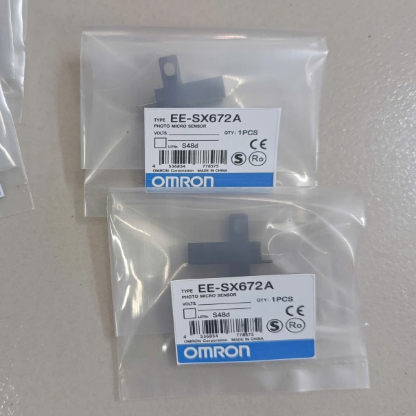 EE-SX672A เซ็นเซอร์ออปติคอลรูปตัว U - ช่วงโพรบ 5 มม. NPN 5-24VDC / VAT 8%