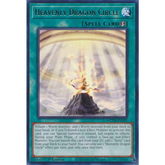 การ์ด Yugioh MZTM-EN102 - วงกลมมังกรสวรรค์ - สะกด - หายาก