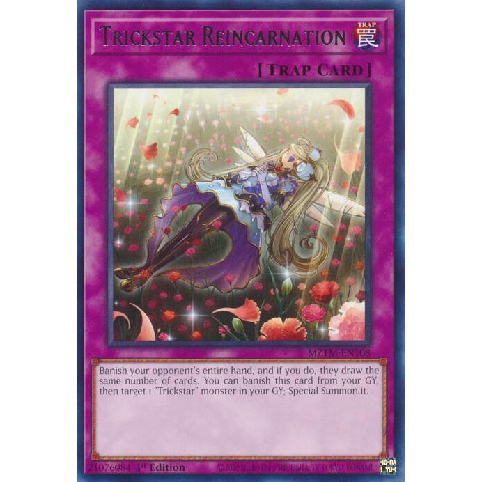 การ์ด Yugioh MZTM-EN108 - Trickstar Reincarnation - กับดัก - หายาก