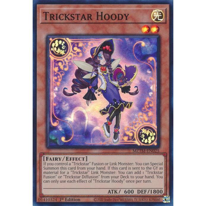 การ์ด Yugioh MZTM-EN025 - Trickstar Hoody - Effect Monster - Super Rare