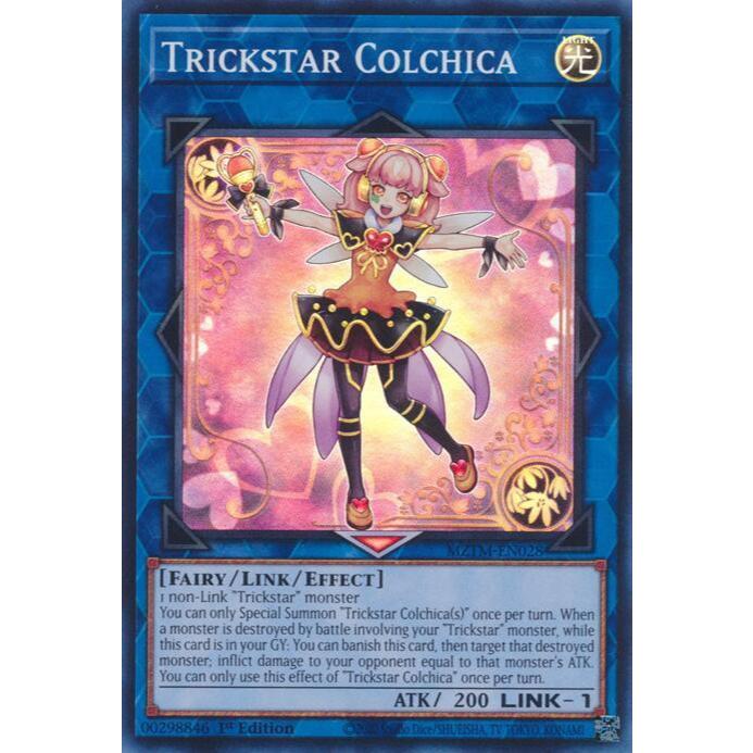 การ์ด Yugioh MZTM-EN028 - Trickstar Colchica - Link Monster - Super Rare
