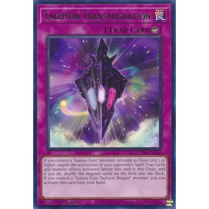 การ์ด Yugioh MZTM-EN106 - Tachyon Transmigration - กับดัก - หายาก