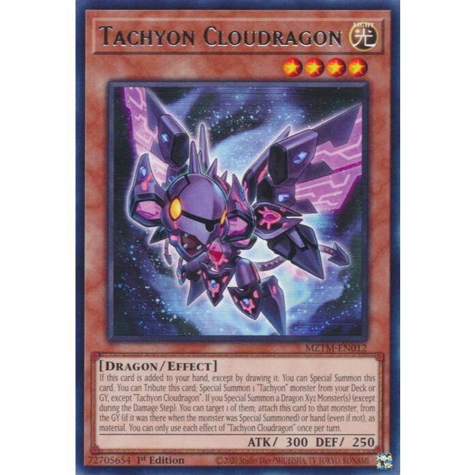 การ์ด Yugioh MZTM-EN012 - Tachyon Cloudragon - Effect Monster - หายาก