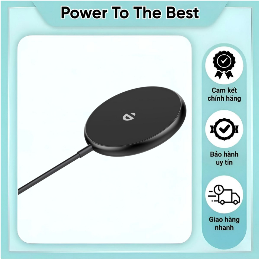 แท่นชาร์จไร้สายแบบแม่เหล็ก Choetech T697-F พร้อมขาตั้ง 15w