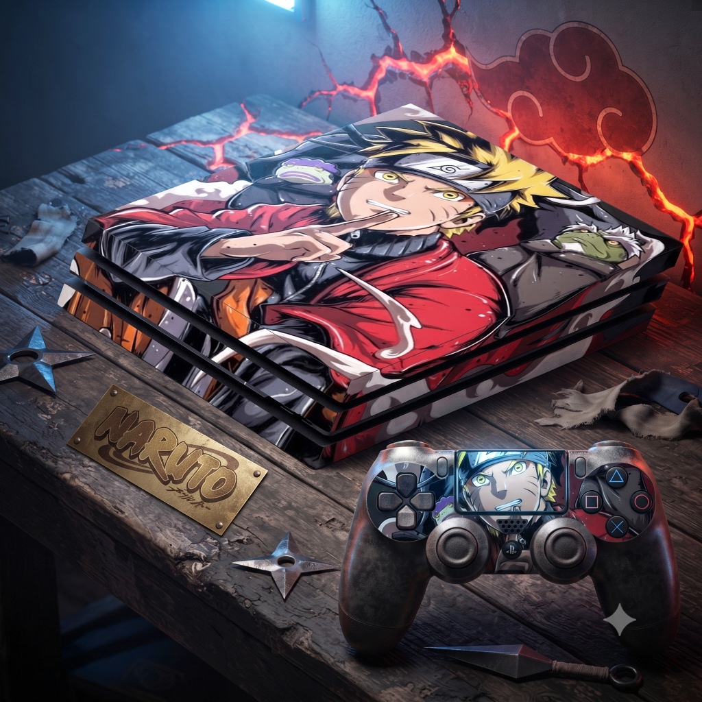 [PS4] สติ๊กเกอร์ ps4 slim pro Naruto