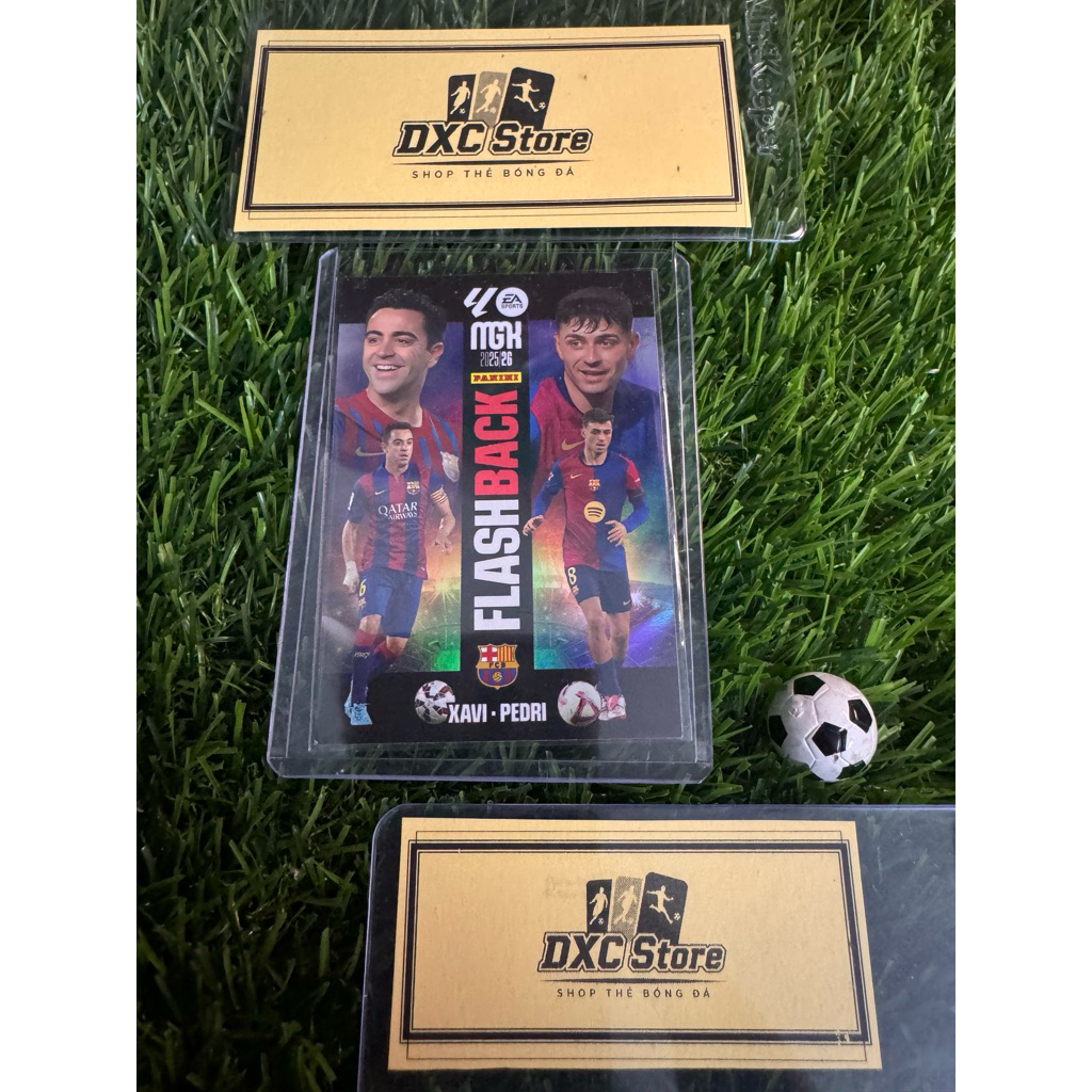 [ ของแท้ ] - FLASH BACK - PANINI MEGACRCKS MGK 2026 - XAVI - PEDRI (BARCELONA)