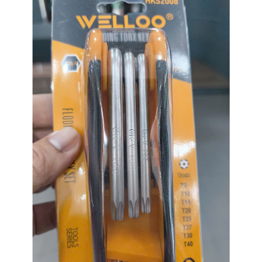 ชุด 8 ชิ้น WELLOO HKS2008 FOLDING COTTON KEYS