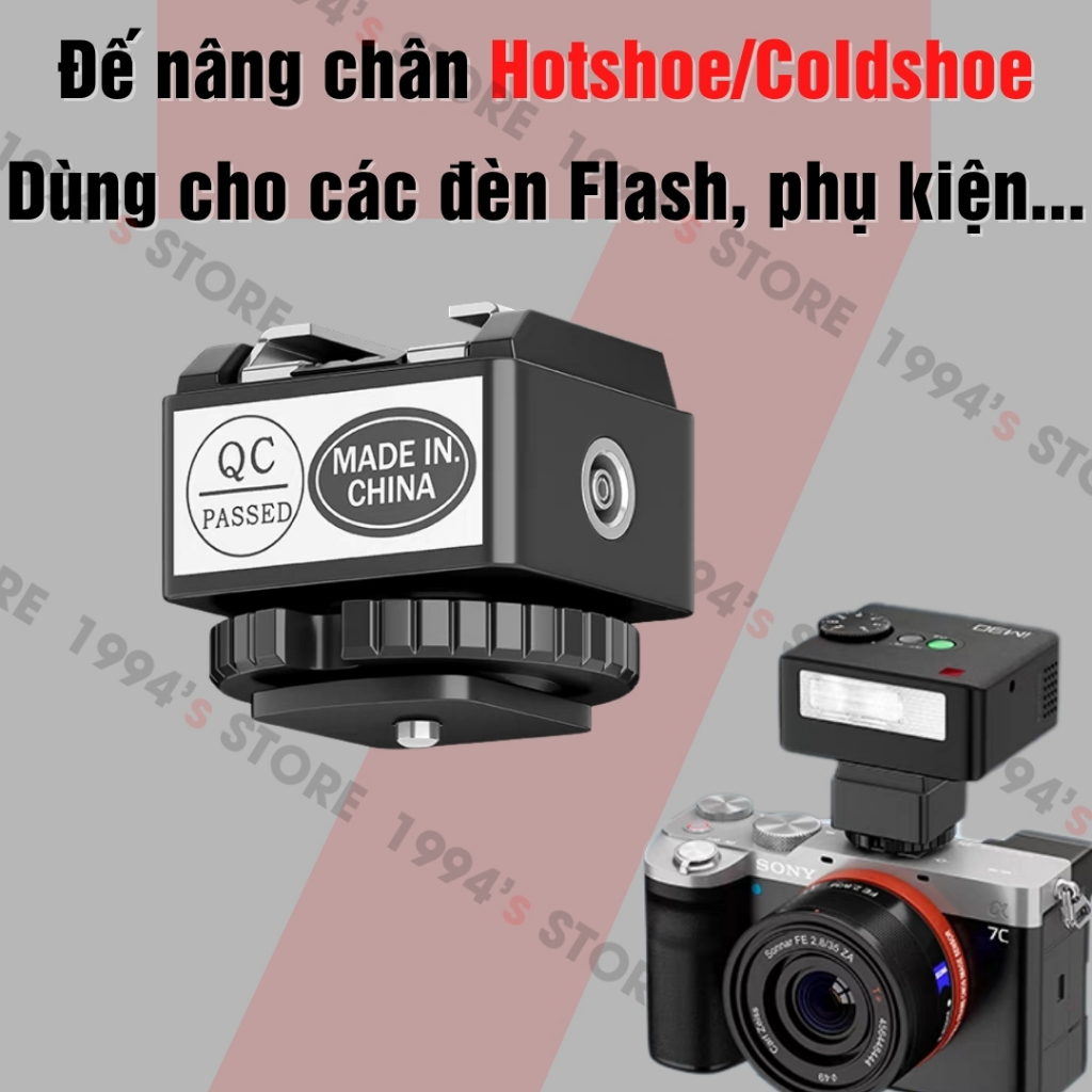 Hotshoe/ที่วางเท้ารองเท้าเย็นสําหรับ Godox iM30, iM20, iM22, Ulanzi F12, SL01, SL02, Medalight F1/F1