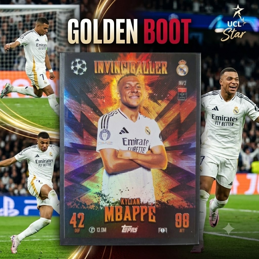 [HOT] ของแท้ Kylian Mbappe Real Madrid INVINCIBALLER, FIFA 365 2026