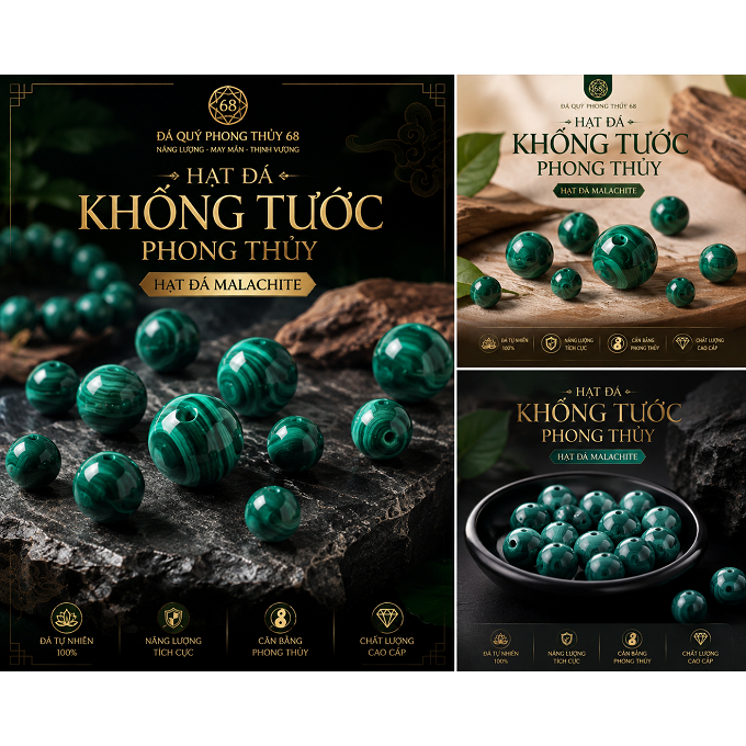 FENG SHUI KONG TUUC STONE BEADS - มาเลเซียหิน BEADS