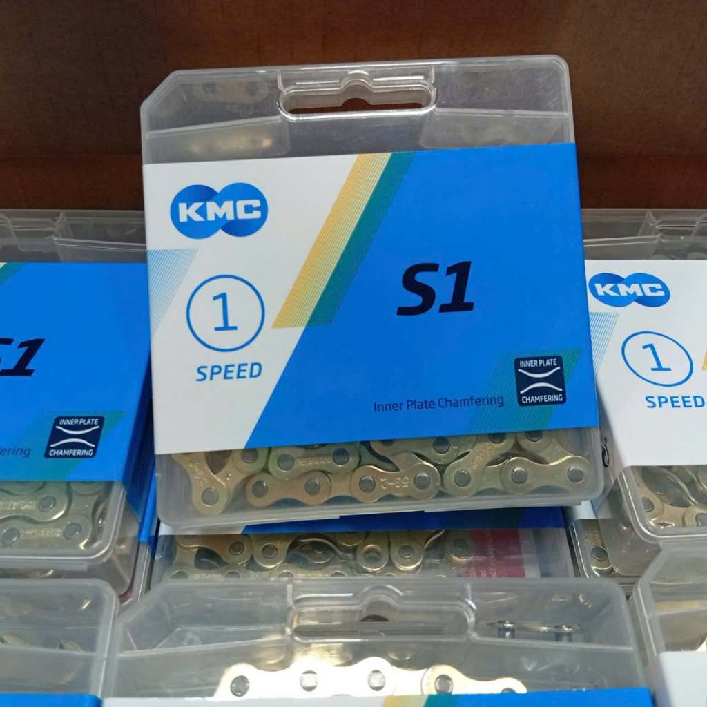 โซ่ KMC S1 สําหรับรถเกียร์คงที่ รถ 1 ชั้น พร้อมข้อต่อ 112