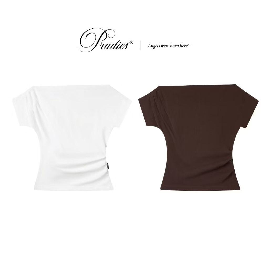[PASS] PRADIES - Basic Off Shoulder Top - Basic Off Shoulder Top