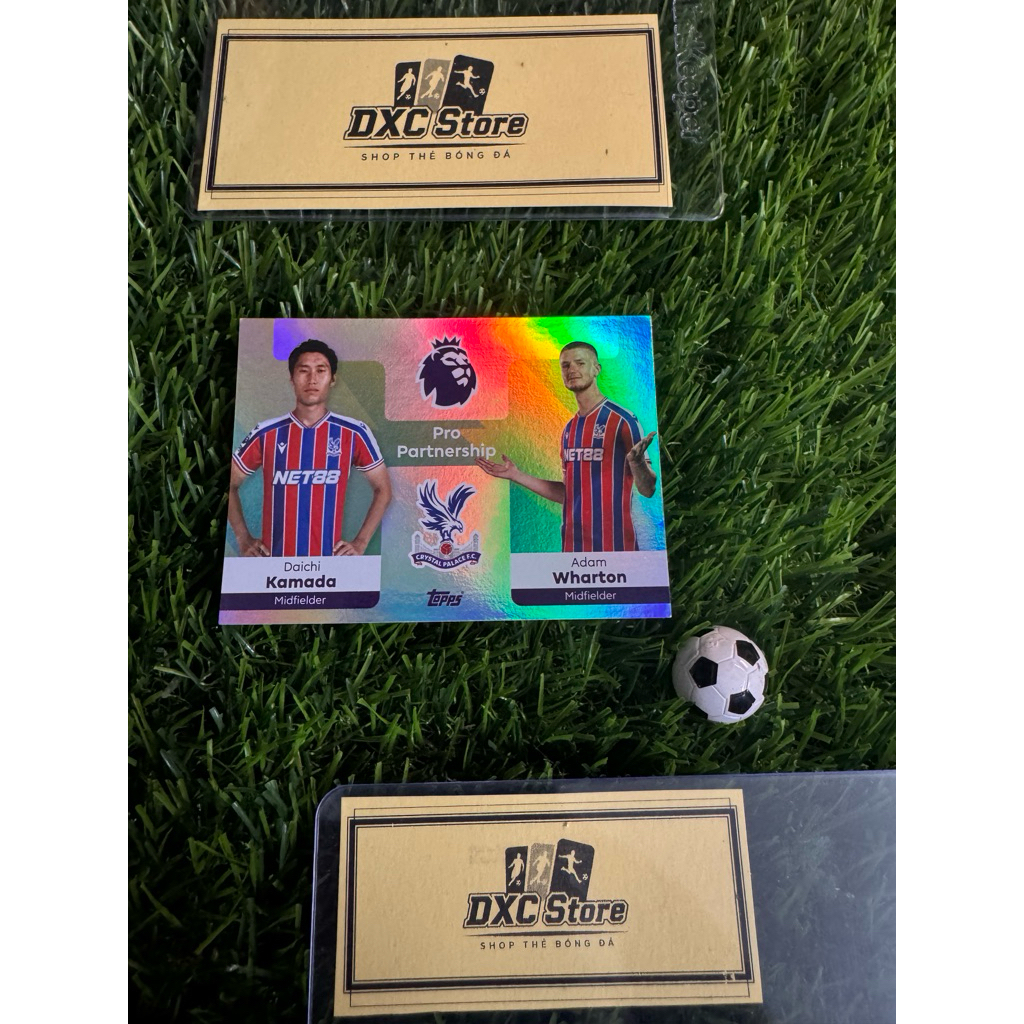 [ ของแท้ ] - PRO PARTNERSHIP - TOPPS PREMIER LEAGUE 2026 - DAICHI KAMADA & ADAM WHARTON (CRYTAL PALA