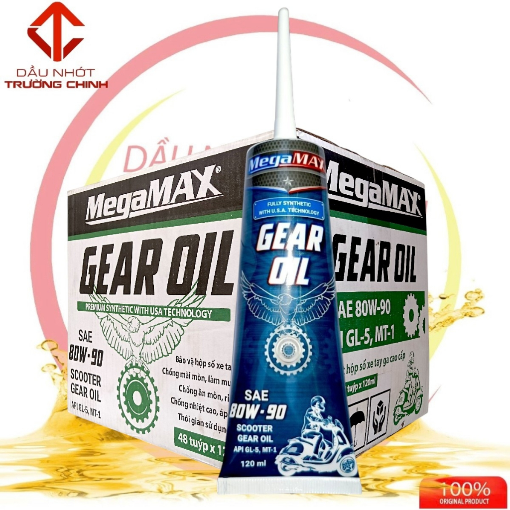 MegaMAX Max น้ํามันเกียร์ 80W90 120ML ถังน้ํามันเกียร์สําหรับสกู๊ตเตอร์